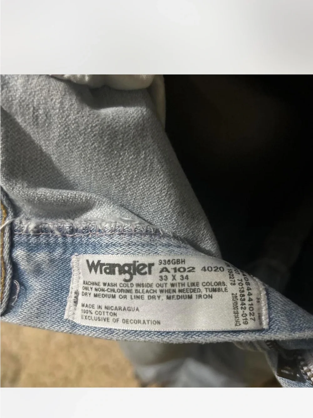 Wrangler  vintage Light Wash Denim Jeans - Light Blue
